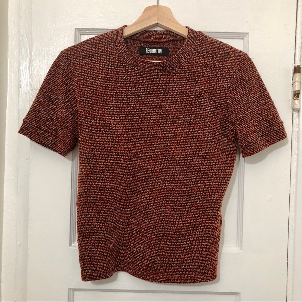 Reformation Mock Neck Top